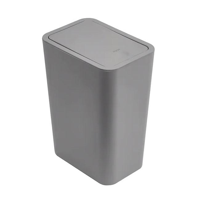 10L Car Trash Can – Small Plastic Garbage Bin with Press-Top Lid for Kitchen, Bathroom & Living Room