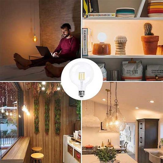 10W G125 E27 LED Filament Bulb