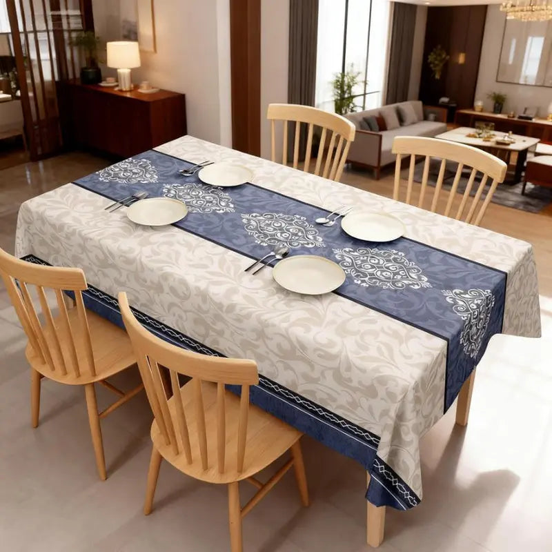 Mandala Waterproof Tablecloth – Thickened, Anti-Scalding, Rectangular Dining Cover for Home & Party Décor