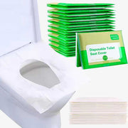 10PCS Disposable Toilet Seat Covers - Waterproof, Flushable & Portable Travel Pads, Soluble Water Type for Hygiene on the Go