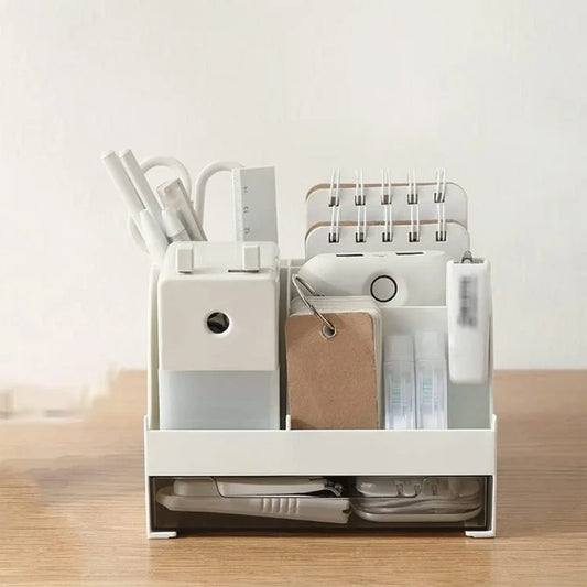 Multipurpose ABS Desktop Organizer with Drawer – Makeup, Jewelry & Office Storage Holder
