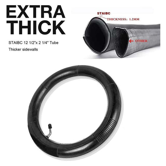 12.5" Scooter Inner Tube with Angled Valve Stem – 1-Pack 12.5 x 2.25 Bike &amp; Scooter Tire Tube (Fits 12.5x1.75/1.95/2.125/2.25)