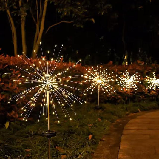 120 LED Solar Firework Lights – Outdoor Garden Decor for Wedding, Birthday, Party & Home Night Display
