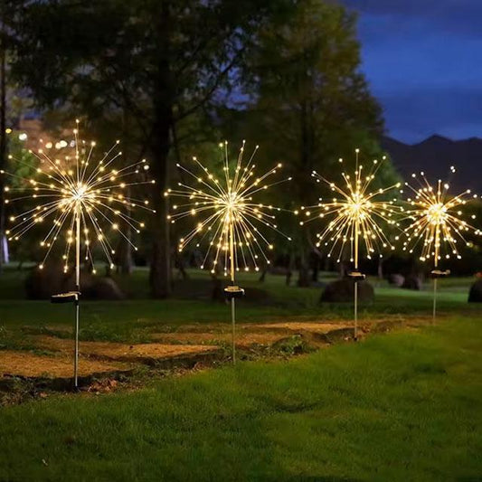120 LED Solar Firework Lights – Outdoor Garden Decor for Wedding, Birthday, Party & Home Night Display