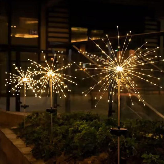 120 LED Solar Firework Lights – Outdoor Garden Decor for Wedding, Birthday, Party & Home Night Display