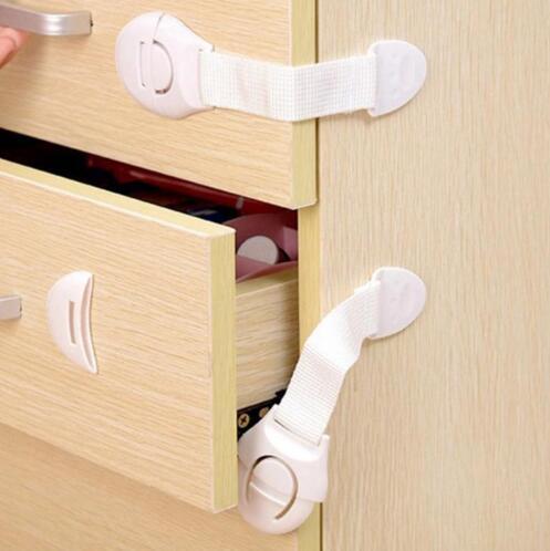 Sangle de sécurité réglable pour armoire – Verrou de protection pour portes et tiroirs d'armoires, placards, réfrigérateurs et meubles