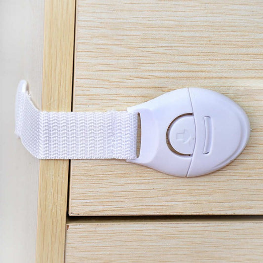 Child Safety Cabinet Lock Strap – Adjustable Door & Drawer Protection Lock for Cabinets, Cupboards, Refrigerators & Furniture