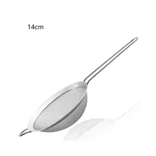 Stainless Steel Fine Mesh Strainer Set (8cm/14cm/18cm) – Oil Strainer, Flour Sieve & Sifter for Baking & Cooking