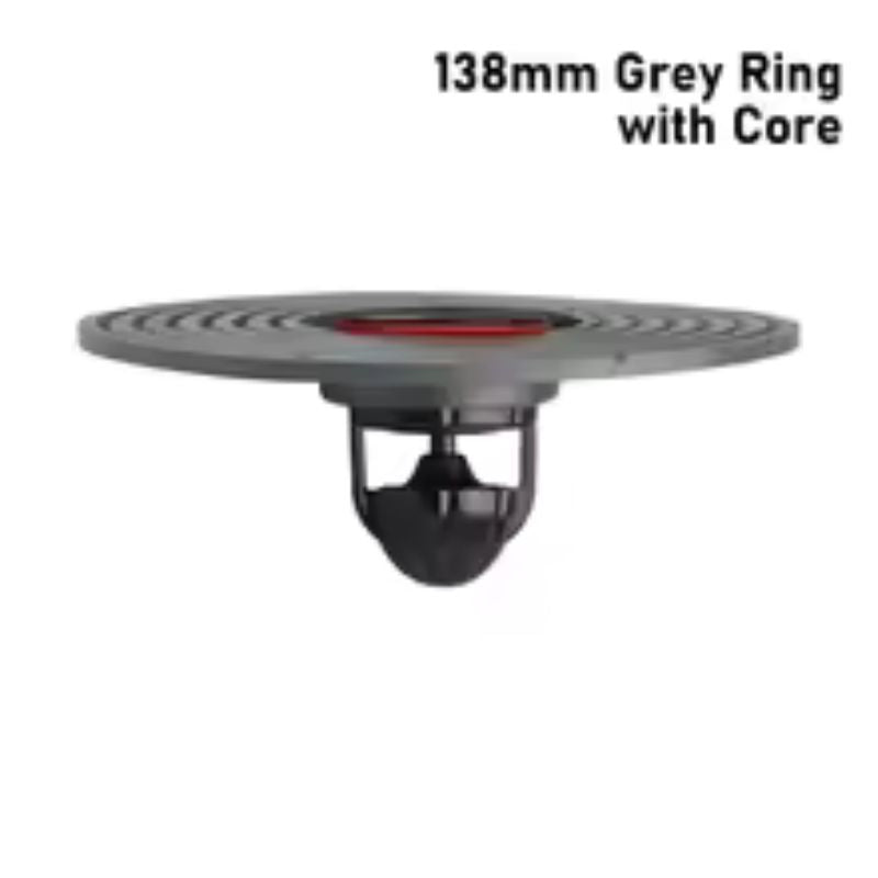 138mm Large Size Floor Drain Core – Universal Cut-to-Fit Sewer Cover – Anti-Odor & Insect-Proof Bathroom Drainage Core – Quick Flow Backflow Preventer (Black/Gray)