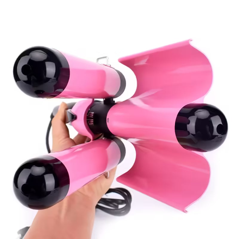 Professional Ceramic Triple Barrel Hair Curling Iron - Hair Wave Waver Styling Tools Hair Styler Wand
