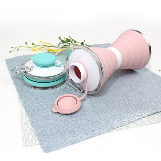 Pratique et ultra-pratique : gourde pliable en silicone de 500 ml idéale pour le sport, le camping, les voyages et le vélo.
