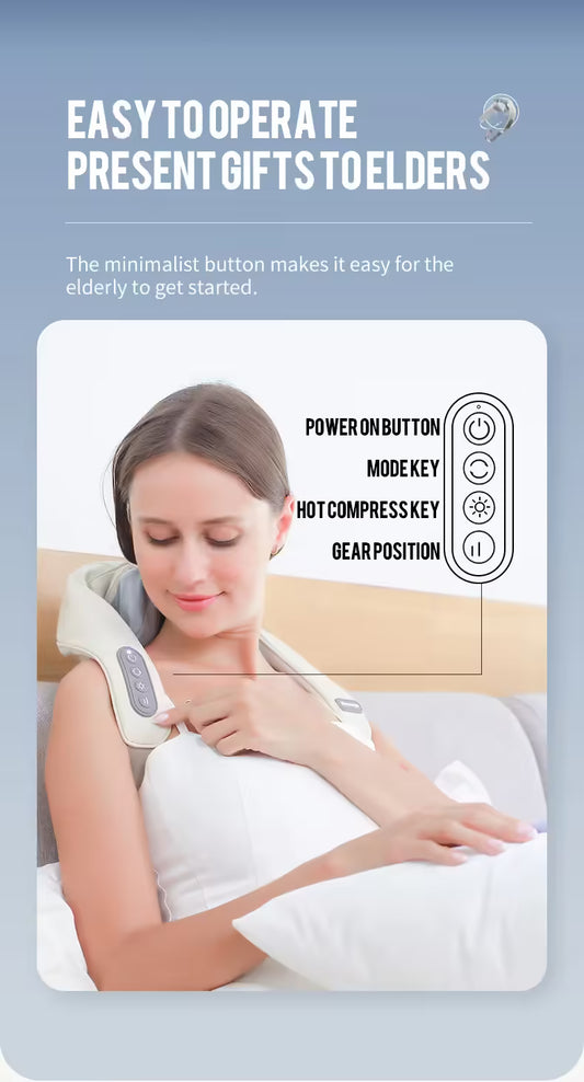 Foreverlily Wireless Neck and Back Massager