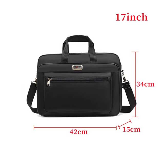 15.6–17 Inch Laptop Bag – Business Briefcase & Shoulder Messenger Bag for Office & Work Use