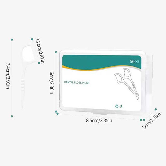 150pcs Dental Floss Toothpicks – Disposable Plastic Teeth Cleaners with Separate Box – Oral Care Essentials