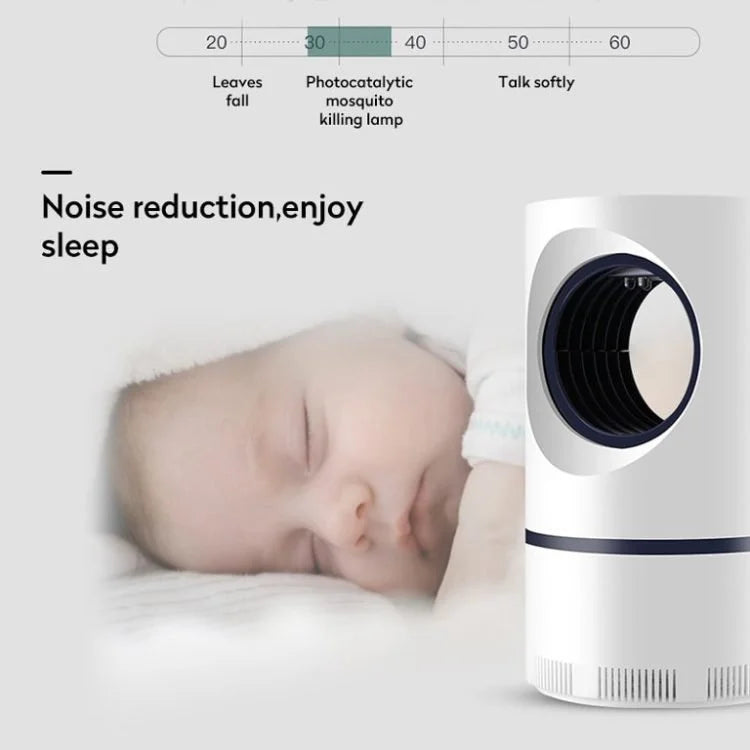 Lampe Anti-Moustiques LED Alimentée par USB – Piège et Attrape-Insectes Électrique pour Usage Intérieur