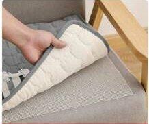 (70 x 200 cm) 1 pièce Tatami en mousse PVC antidérapante, tissu en maille, dispositif de fixation pour drap de lit, coussin, canapé et tapis
