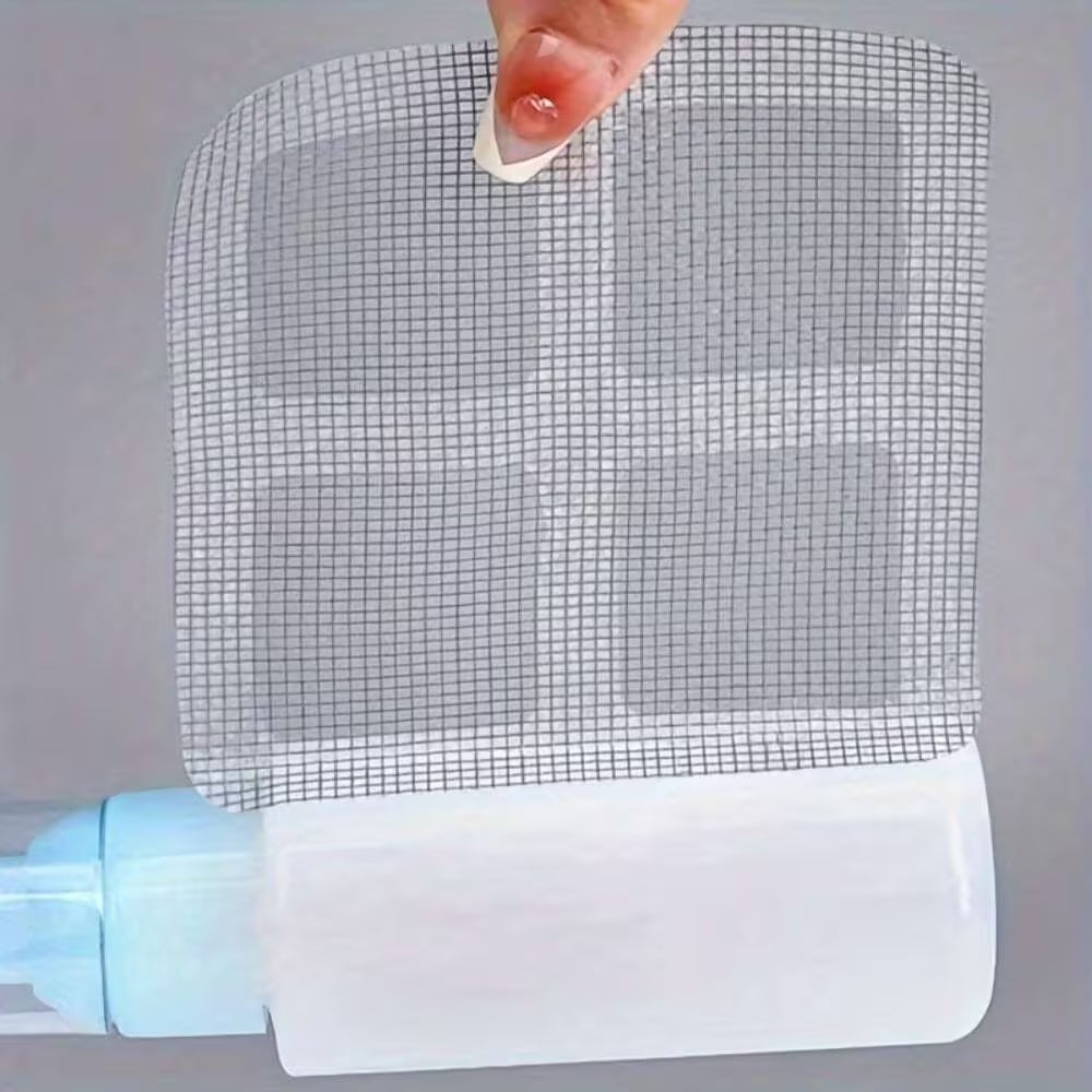 Lot de 10 grilles adhésives anti-cheveux pour bonde de douche, salle de bain, buanderie, baignoire et évier de cuisine.