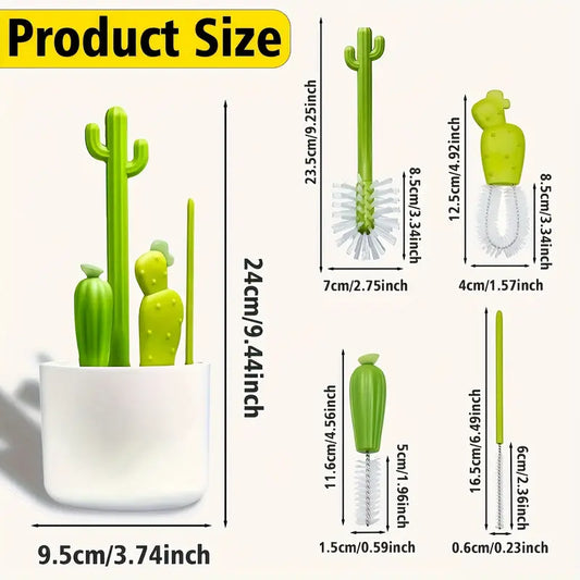 1 Set Cactus Cleaning Brush Set