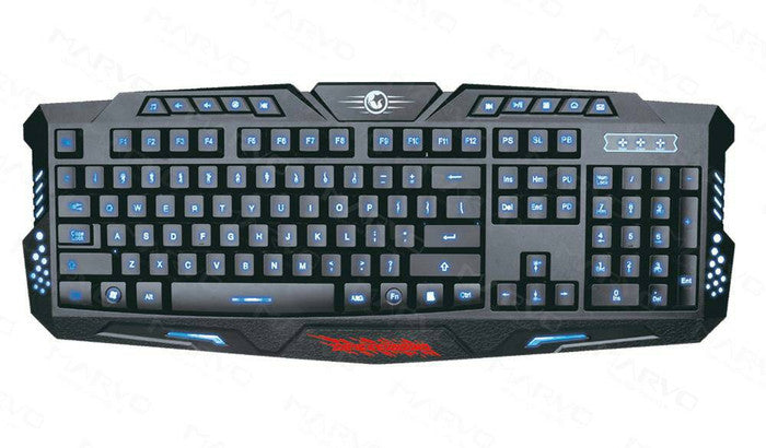Marvo Gaming K636 Wired Keyboard with Backlight (Membrane)
