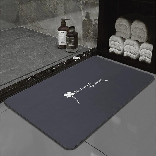 40*60cm Rectangular Absorbent Anti Slip Rubber Quick Dry Bath Mat (EGM006)