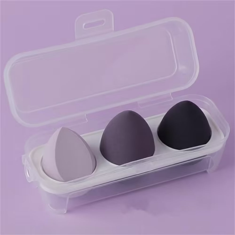 Ensemble d'éponges à maquillage douces - 3 ou 4 œufs de beauté pour une application impeccable du fond de teint et de la poudre - Indispensables du maquillage féminin