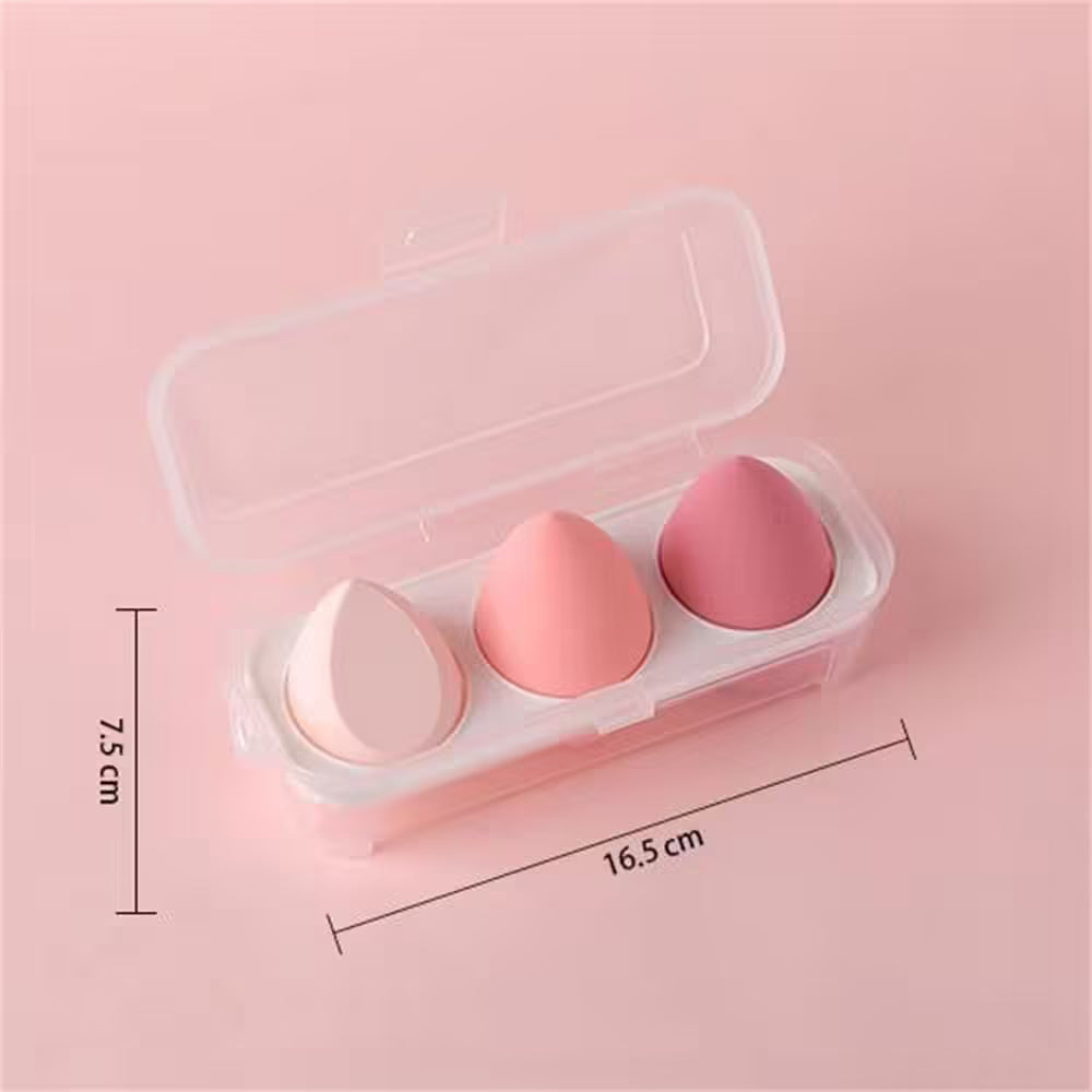 Ensemble d'éponges à maquillage douces - 3 ou 4 œufs de beauté pour une application impeccable du fond de teint et de la poudre - Indispensables du maquillage féminin