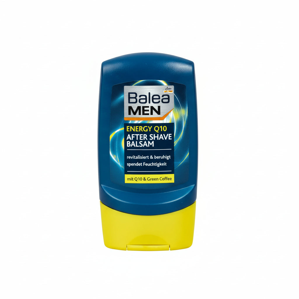 Balea Men Énergie Q10 Baume Après-Rasage – Soin Après-Rasage Apaisant & Hydratant avec Q10 & Café Vert