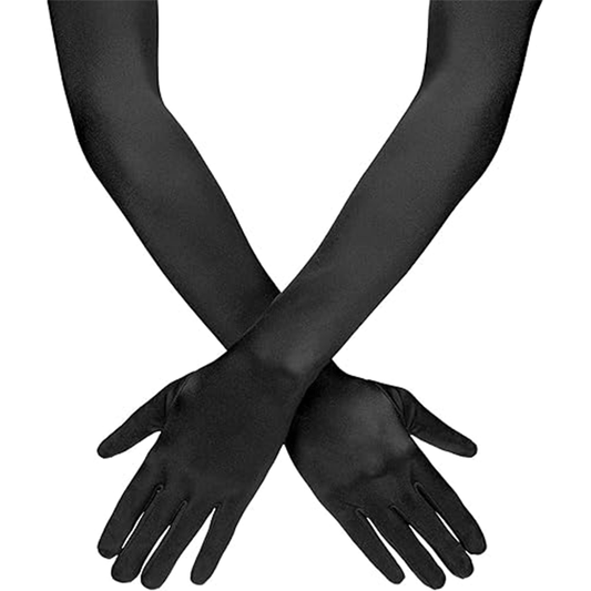 1920s Vintage Satin Long Elbow Opera Gloves