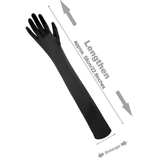 1920s Vintage Satin Long Elbow Opera Gloves