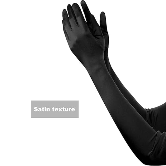 1920s Vintage Satin Long Elbow Opera Gloves
