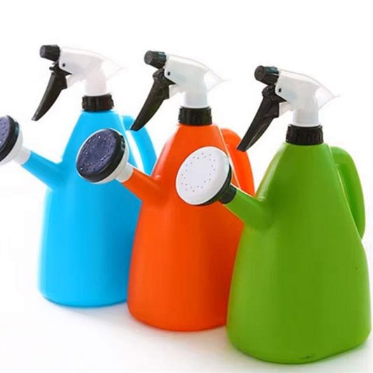 1L Plastic Watering Can – Adjustable Pressure Spray Kettle for Indoor & Outdoor Garden Plants