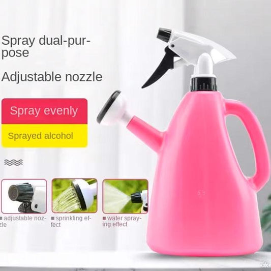 1L Plastic Watering Can – Adjustable Pressure Spray Kettle for Indoor & Outdoor Garden Plants