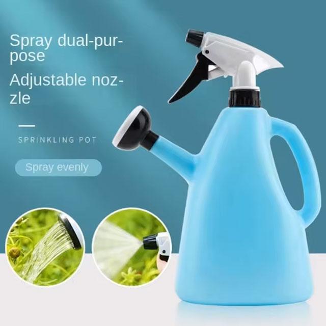 1L Plastic Watering Can – Adjustable Pressure Spray Kettle for Indoor & Outdoor Garden Plants