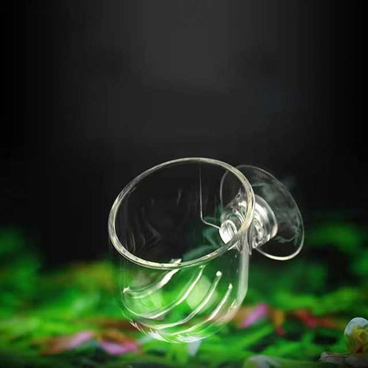 1PC Aquarium Worm Feeder Cup – Red Worm & Earthworm Feeding Cup with Suction Base for Fish Tanks & Aquatic Plants