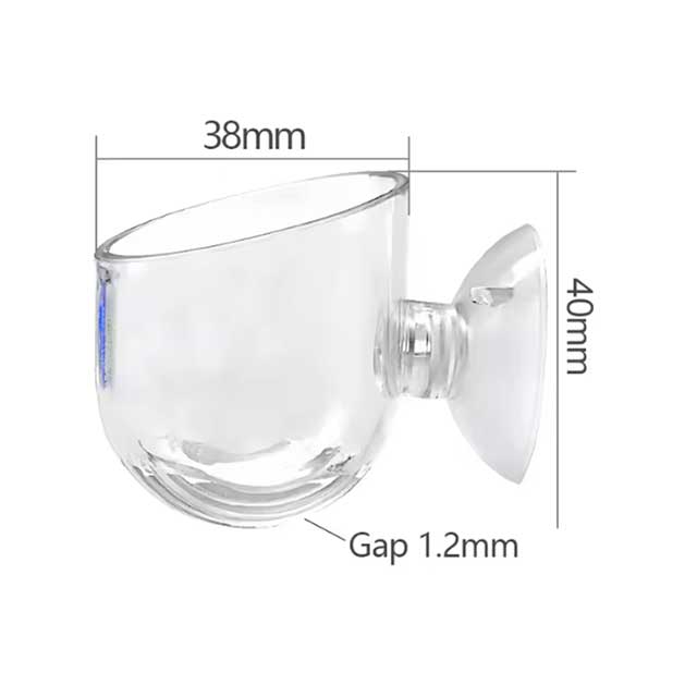 1PC Aquarium Worm Feeder Cup – Red Worm & Earthworm Feeding Cup with Suction Base for Fish Tanks & Aquatic Plants