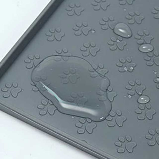 1PC Paw Print Silicone Pet Mat – Leak-Proof, Spill-Proof Feeding Mat for Cats & Dogs, Easy to Clean