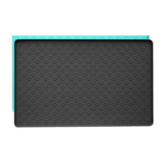 1PC Paw Print Silicone Pet Mat – Leak-Proof, Spill-Proof Feeding Mat for Cats & Dogs, Easy to Clean