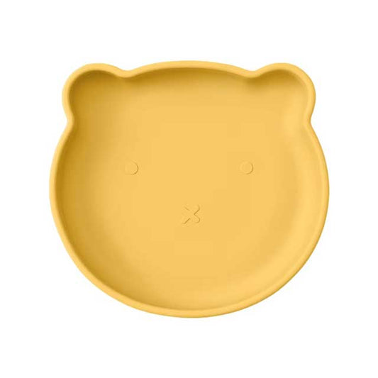 1PC Silicone Baby Suction Plate – Cartoon Bear Shape Baby Feeding Dish for Toddlers | Non-Slip Training Plate & Food Storage Tableware