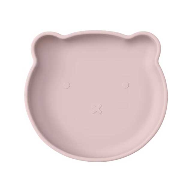 1PC Silicone Baby Suction Plate – Cartoon Bear Shape Baby Feeding Dish for Toddlers | Non-Slip Training Plate & Food Storage Tableware
