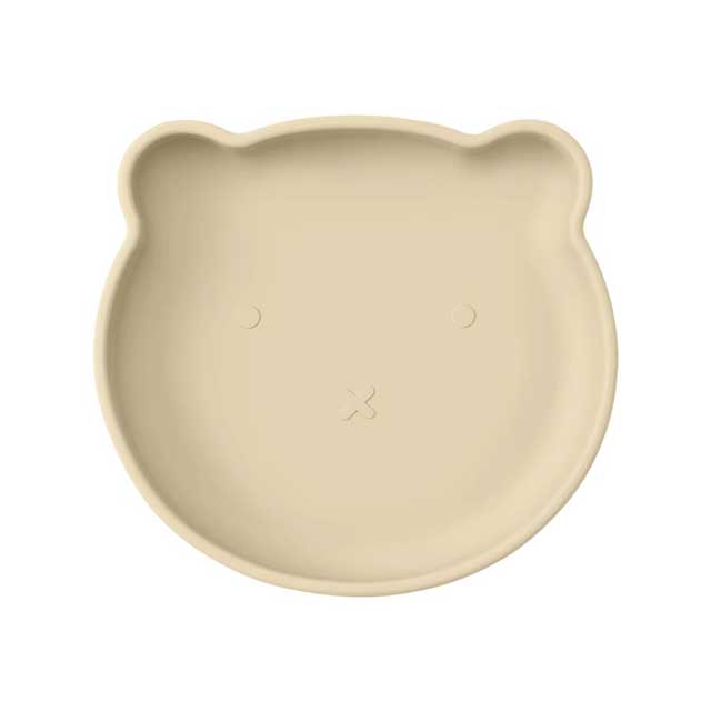 1PC Silicone Baby Suction Plate – Cartoon Bear Shape Baby Feeding Dish for Toddlers | Non-Slip Training Plate & Food Storage Tableware