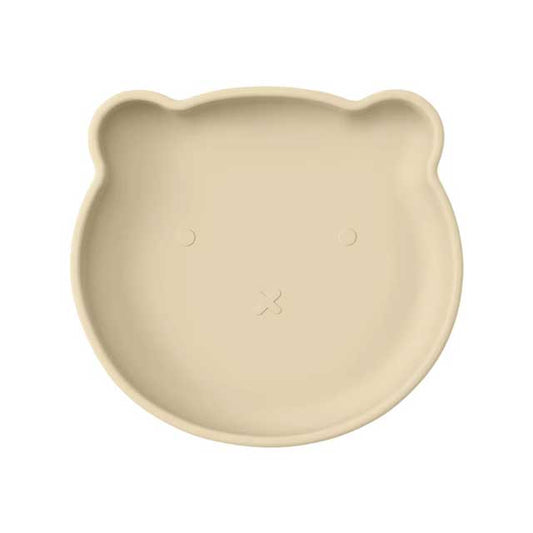 1PC Silicone Baby Suction Plate – Cartoon Bear Shape Baby Feeding Dish for Toddlers | Non-Slip Training Plate & Food Storage Tableware