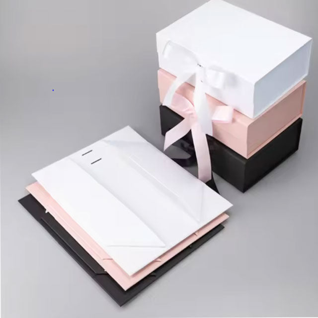 1PCS Folding Gift Box – Wholesale Book-Type Magnet Closure Packaging with Special Embossed Paper for Wig &amp; Shirt