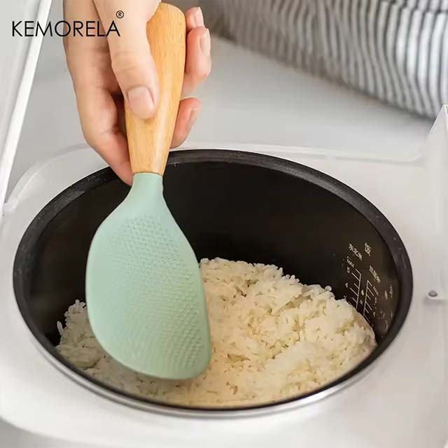 Heat-Resistant Silicone Cooking Spoon – Non-Stick, Anti-Slip & Anti-Scalding Kitchen Utensil