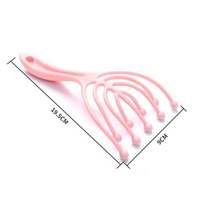 1Pc Head Massager – Handheld Scalp & Neck Comb Roller with 9 Claw Steel Balls for Stress Relief & Hair Care