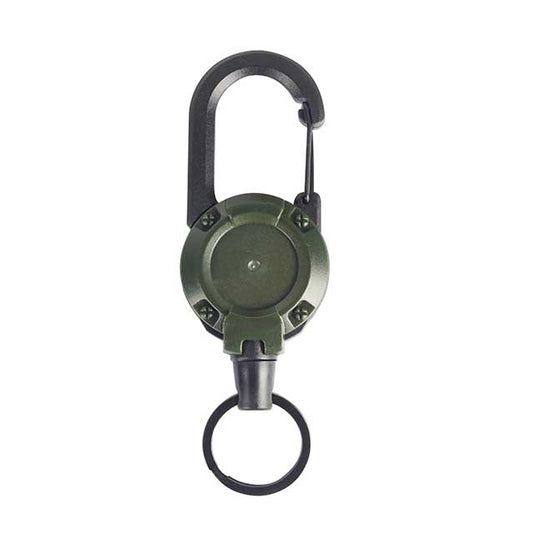 1Pc Retractable Keychain with Anti-Theft Metal Buckle – Elastic Key Ring for Ski Pass, ID Card, Yoyo & Keys