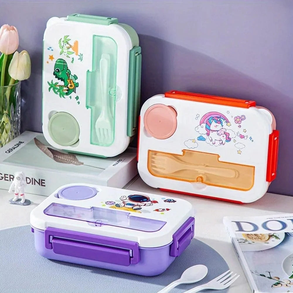 Boîte à déjeuner durable pour étudiant avec compartiments – Contenant alimentaire étanche pour l'école, les voyages et les repas quotidiens