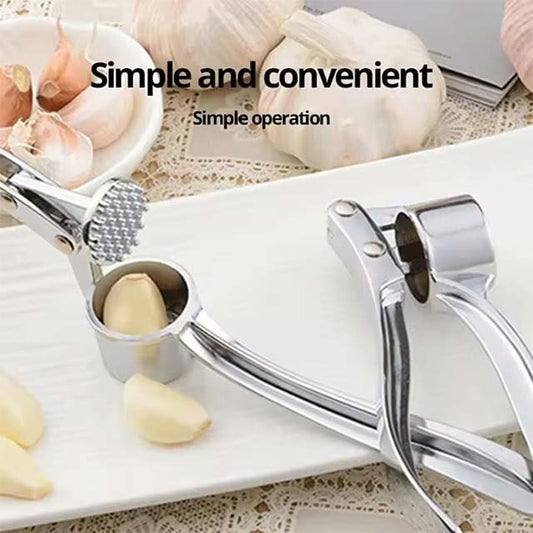 Stainless Steel Garlic Masher – Manual Ginger & Vegetable Grinder for Easy Kitchen Cooking