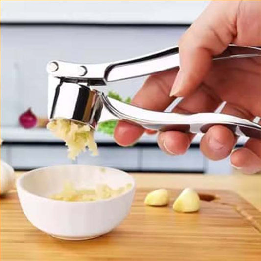 Stainless Steel Garlic Masher – Manual Ginger & Vegetable Grinder for Easy Kitchen Cooking