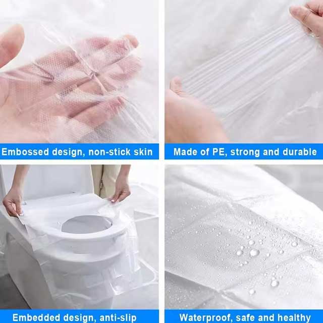 1PC Disposable Toilet Seat Cover Mat – Portable Travel Safety Toilet Seat Paper Pads, Waterproof Cushion for Bathroom Accessories