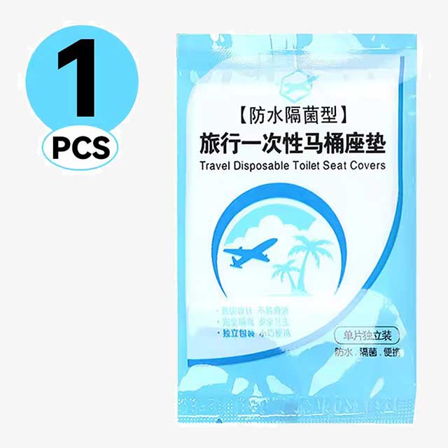 1PC Disposable Toilet Seat Cover Mat – Portable Travel Safety Toilet Seat Paper Pads, Waterproof Cushion for Bathroom Accessories